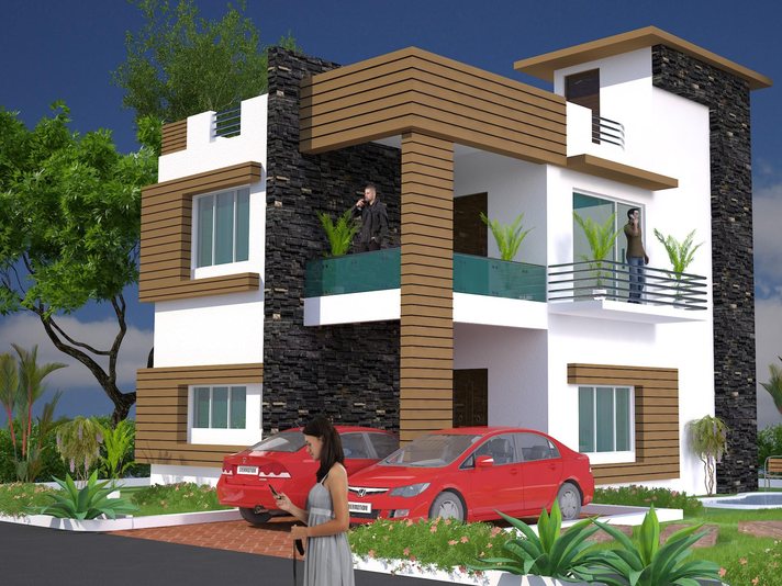 A duplex villa at SRK Green Park, architect’s drawing